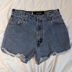 Levi's Silver Tab Repurposed Upcycled Cutoff Shorts